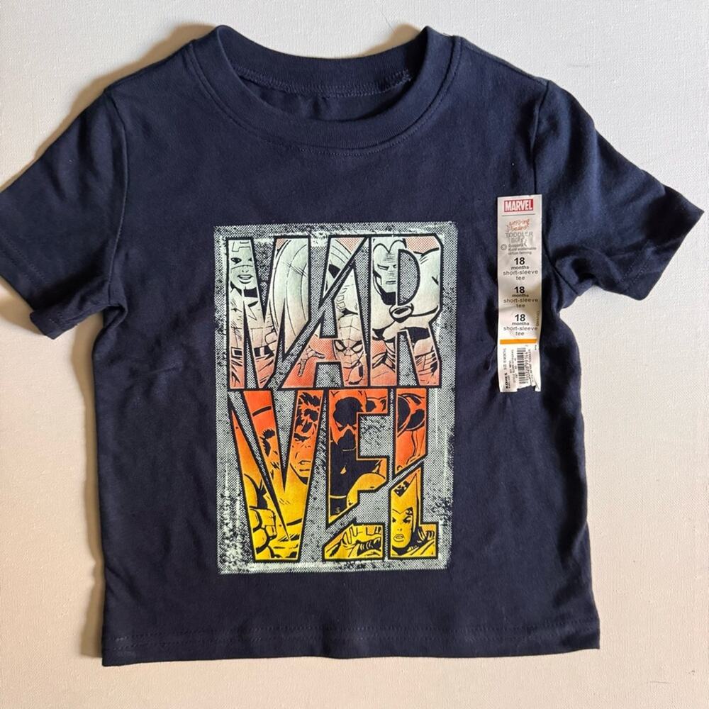 Jumping Beans Baby Boy Marvel Comic Short Sleeve Crew Neck Sz 18M NWT